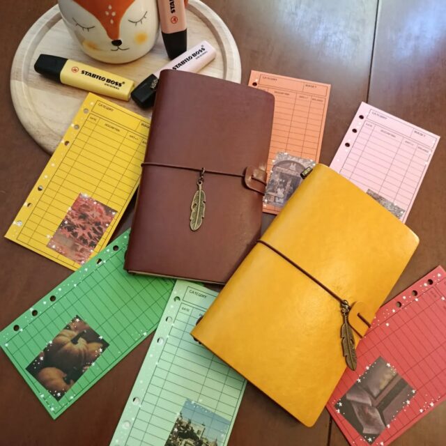 Da domani potrete trovare questi "piccoli viaggiatori" alla libreria Cercalibro di Modena: due ricambi decorati da CK ciascuno ( uno a righe e l'altro in carta Kraft ), tasche e taschine trasparenti con Planner stickers CK.
15 euro cad.
#travelersnotebook #cailleankrea #plannerstickers #vintagetypo